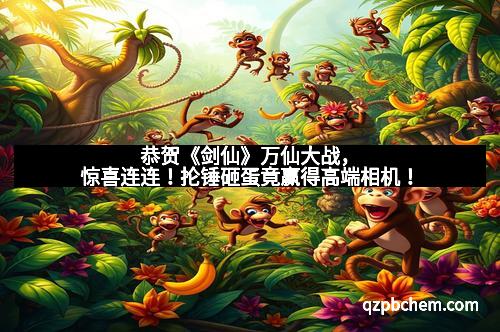 恭贺《剑仙》万仙大战，惊喜连连！抡锤砸蛋竟赢得高端相机！